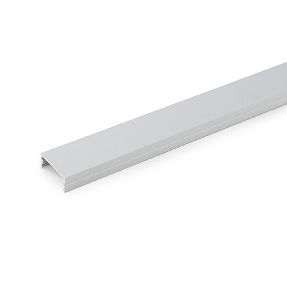 Perfíl Aluminio para Tira LED Doble - Difusor Transparente x 2M — Vetonek (3)