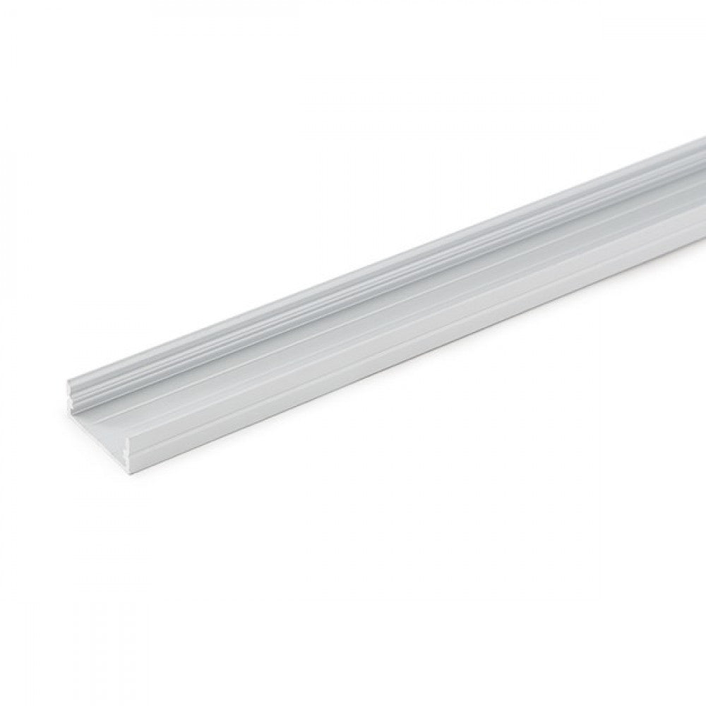 Perfíl Aluminio para Tira LED Doble - Difusor Transparente x 2M — Vetonek (4)
