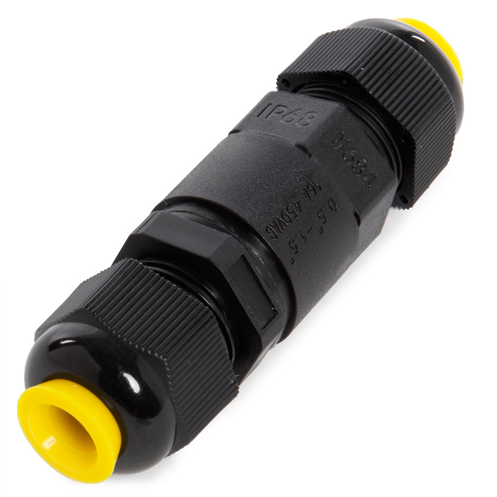 Conector Recto IP68 Negro — Vetonek