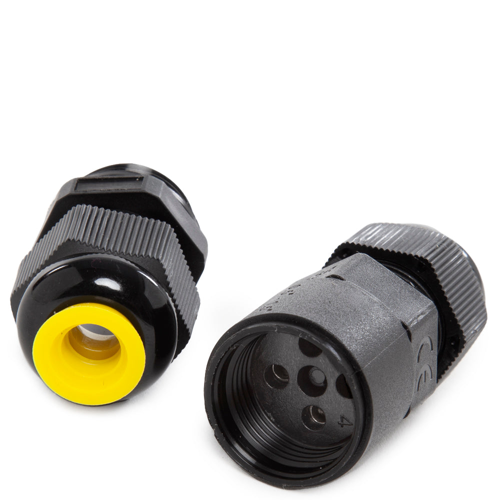 Conector Recto IP68 Negro — Vetonek (2)