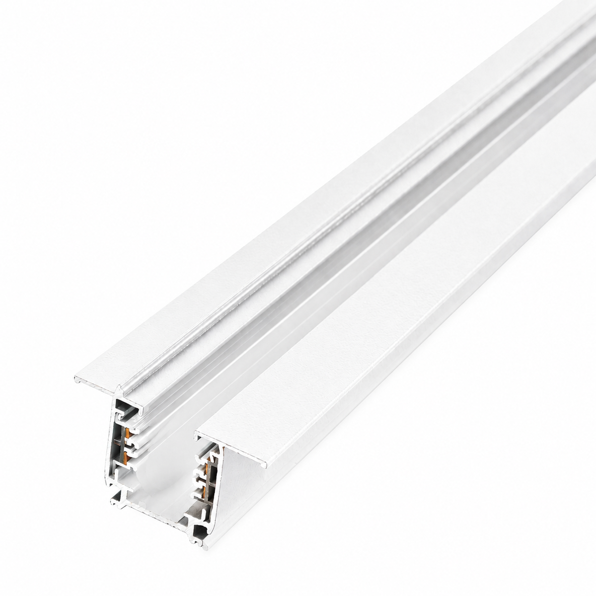 Carril Trifásico Empotrable para Focos LED Blanco 1M — Vetonek