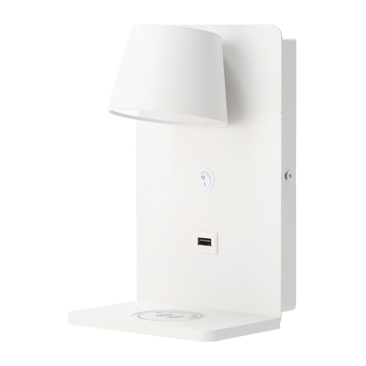 Aplique de pared para lectura con puerto USB "Lumo"6W Base carga inalámbrica — Vetonek (2)