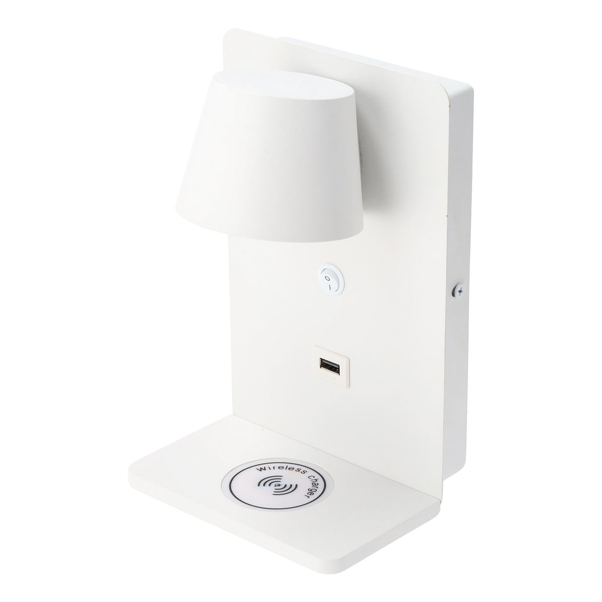Aplique de pared para lectura con puerto USB "Lumo"6W Base carga inalámbrica — Vetonek (3)