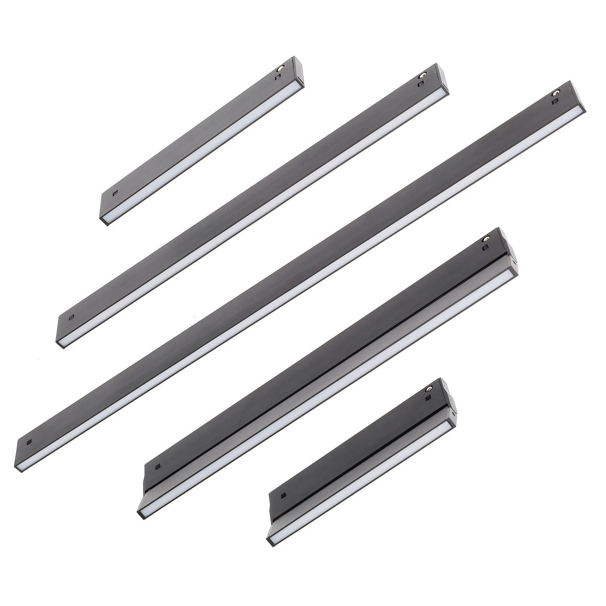 Luminaria LED Carril Magnético 10mm 9W 50Lm/W 120º 48VDC CCT (Tonalidad Luz Ajustable) Acabado Negro — Vetonek (4)