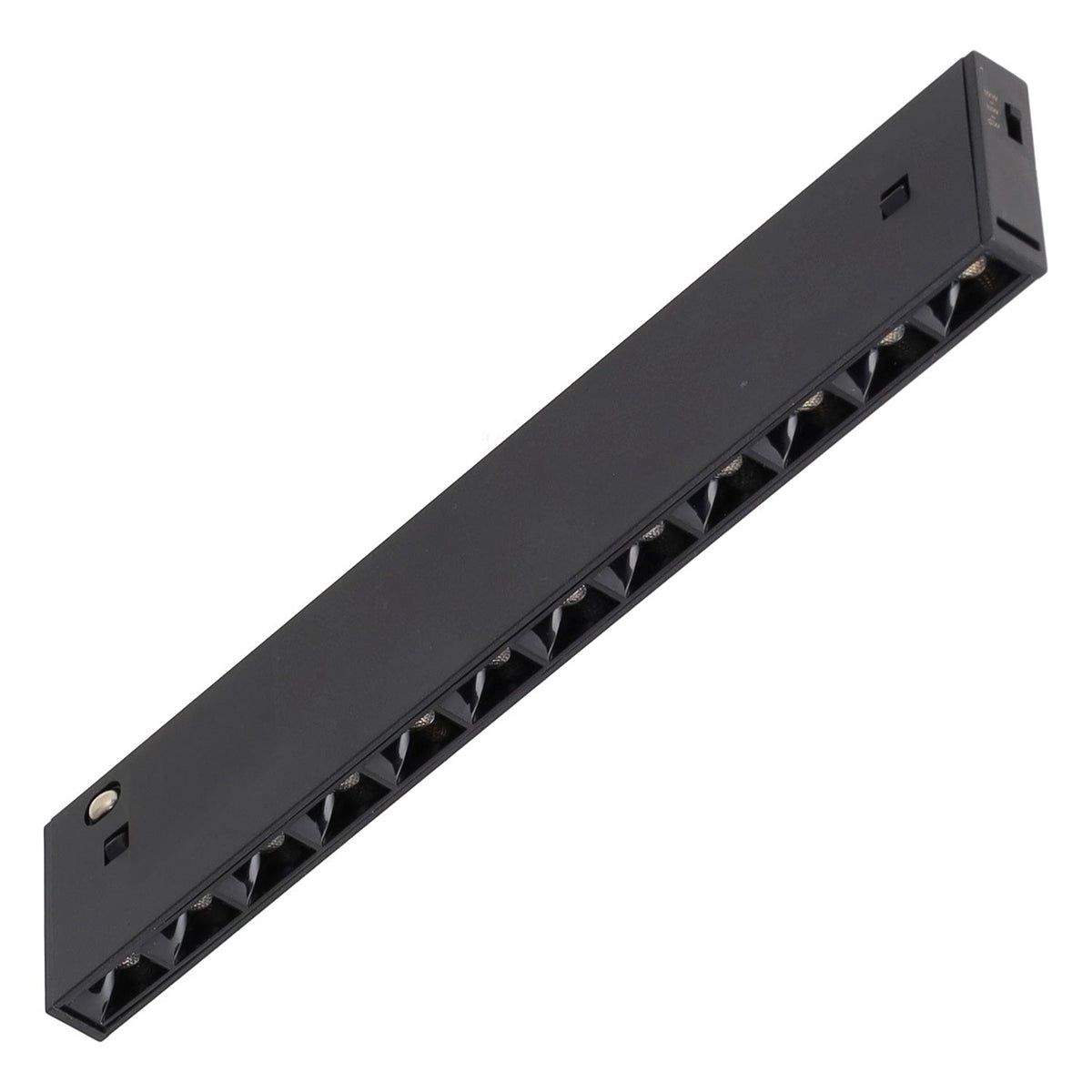 Luminaria LED Carril Magnético 10mm 9W 70Lm/W 38º 48VDC CCT (Tonalidad Luz Ajustable) Acabado Negro — Vetonek