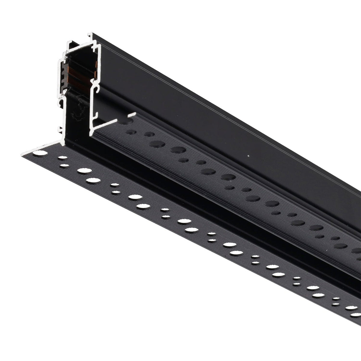 Carril 10mm Empotrado Acabado Negro — Vetonek