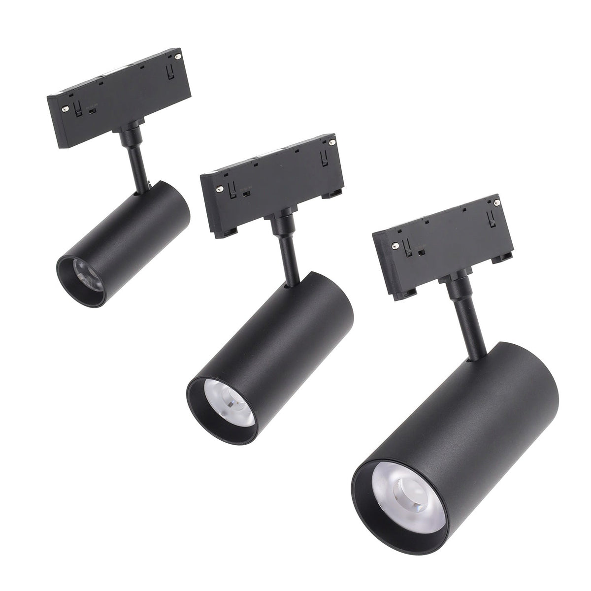 Foco LED Carril Magnético 10mm 48VDC CCT (Tonalidad Luz Ajustable) Acabado Negro — Vetonek (8)