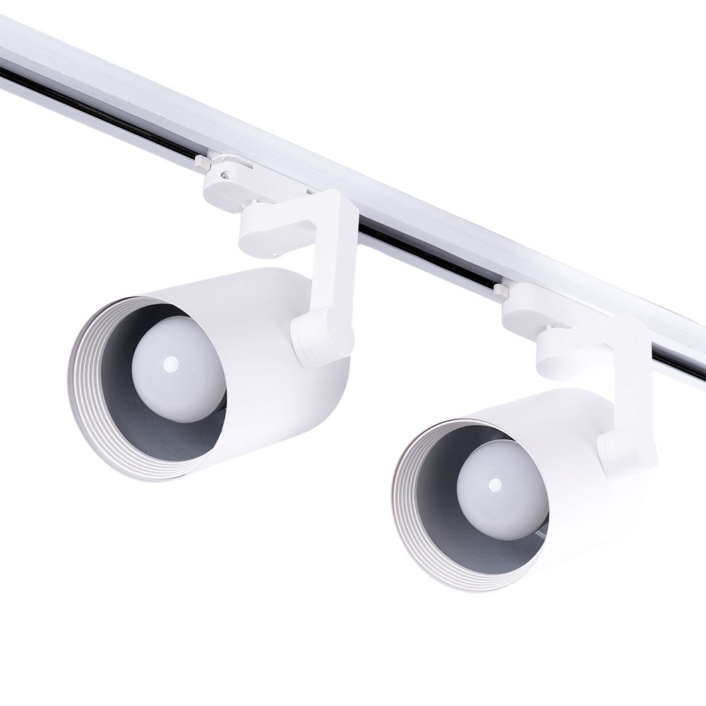 Pack 2 Foco de Carril Monofásico E27 PAR30/A65 - Blanco — Vetonek