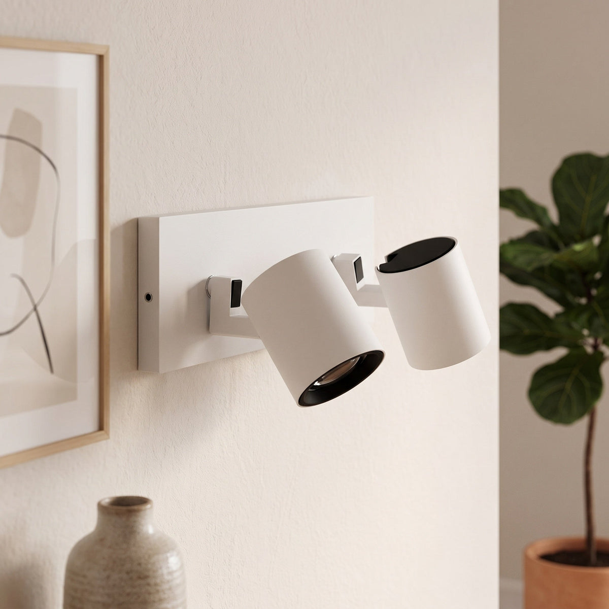 Aplique de Pared "Lumiastra" Blanco — Vetonek (5)
