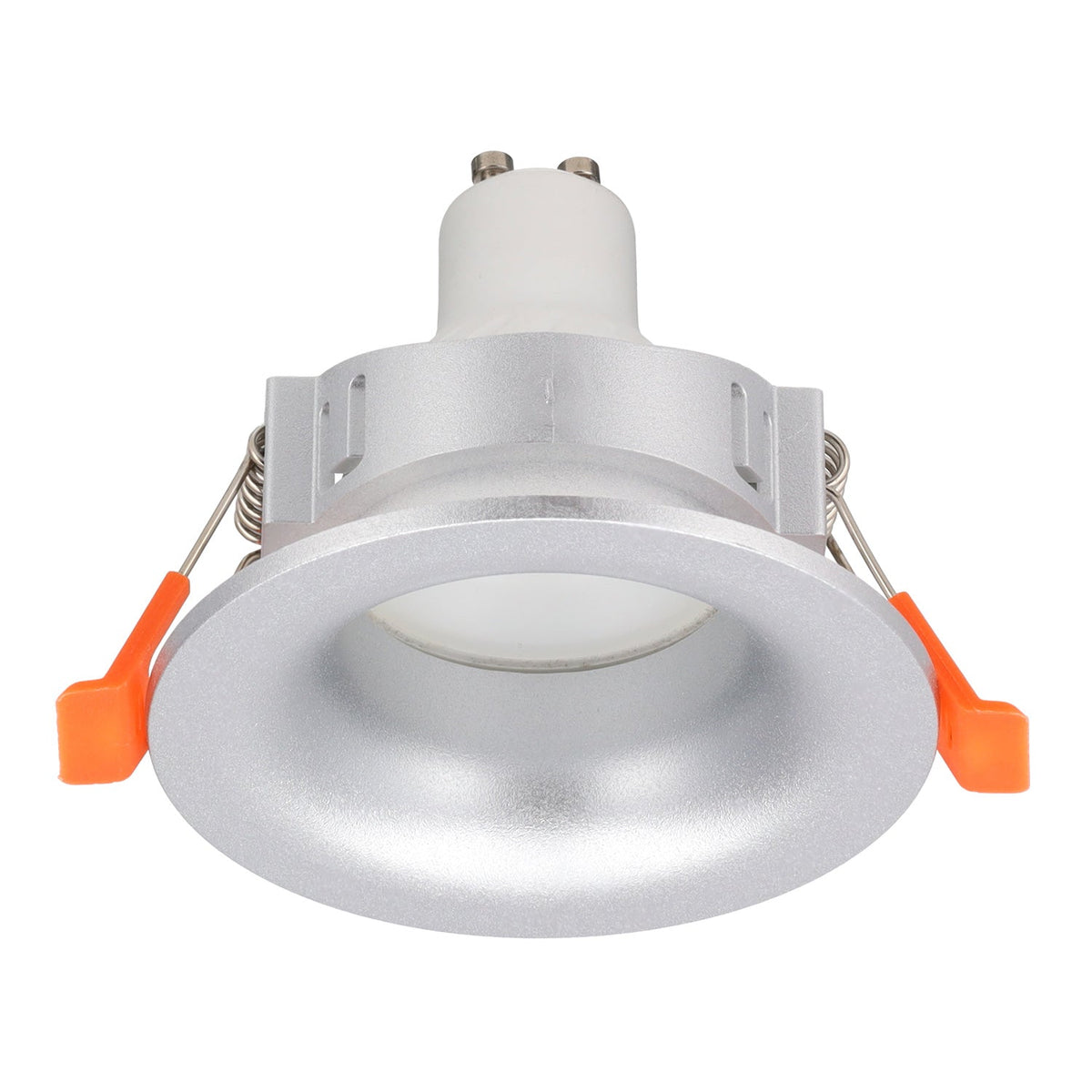 Aro downlight empotrable redondo GU10 color plata "Virel" — Vetonek (3)