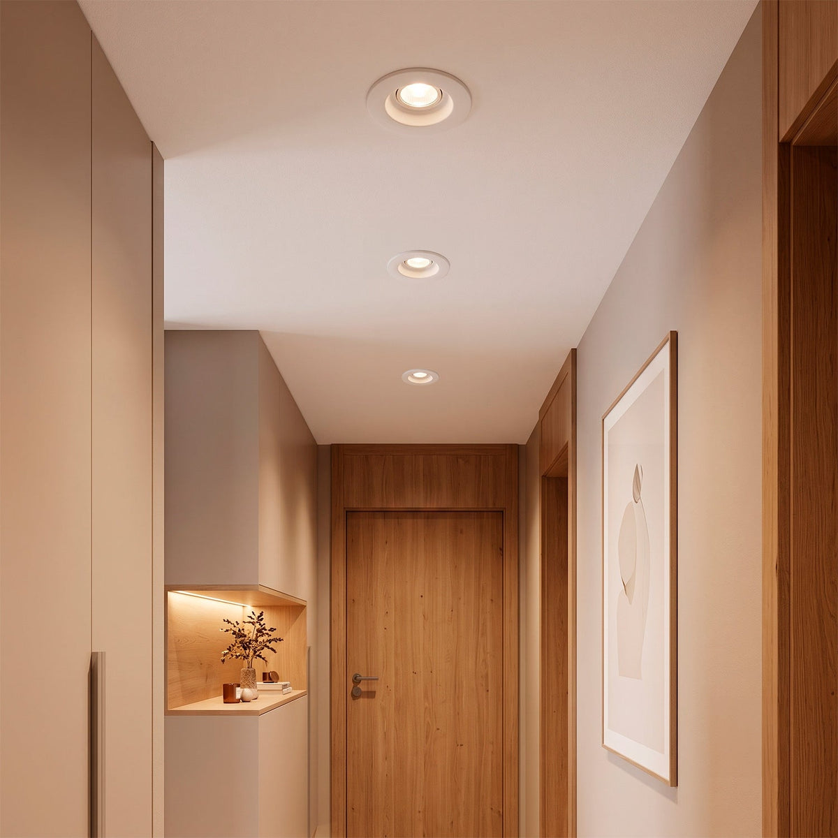 Aro downlight empotrable redondo de Escayola GU10 "Aurea" — Vetonek (2)