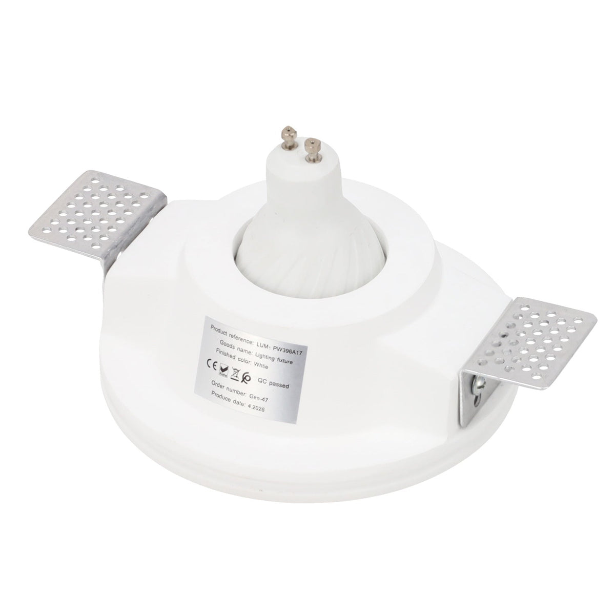 Aro downlight empotrable redondo de Escayola GU10 "Polaris" — Vetonek (3)