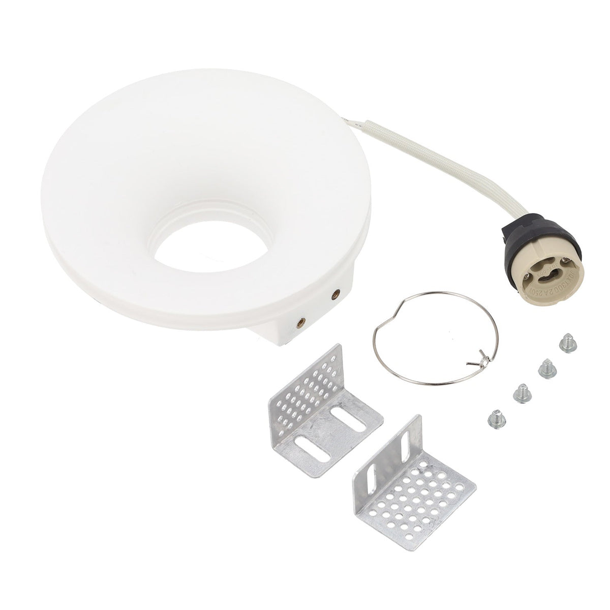 Aro downlight empotrable redondo de Escayola GU10 "Polaris" — Vetonek (5)