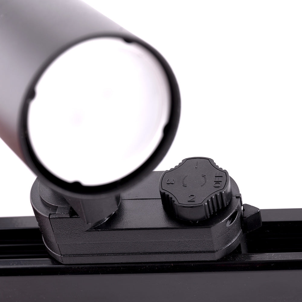 Foco Carril Trifásico "Lumiastra" 1xGU10 Negro — Vetonek (3)