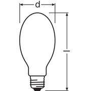 Bombilla Vapor de Sodio Ledvance/Osram E27 50W 3700Lm 2000K Regulable - Blanco Extra Cálido — Vetonek (2)