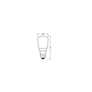 Ledvance/Osram Bombilla Incandescente E14 25W 140Lm 2700K Regulable - Blanco Muy Cálido — Vetonek (3)