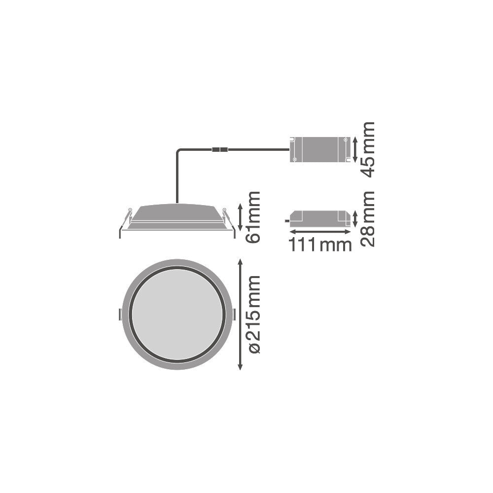 Downlight LED LEDVANCE 3000K — Vetonek (6)