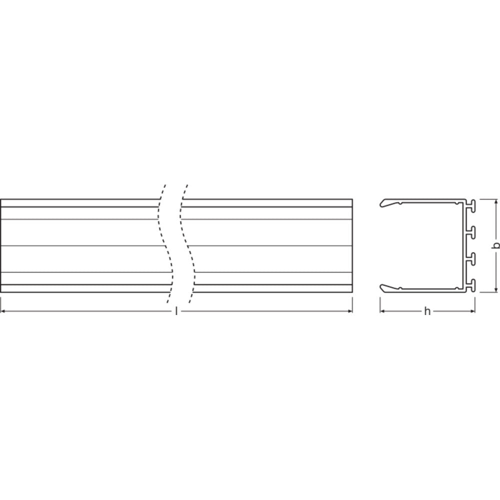 Tiras LED de perfil ancho Ledvance - PW03/U/26X26/14/1 1M — Vetonek (2)