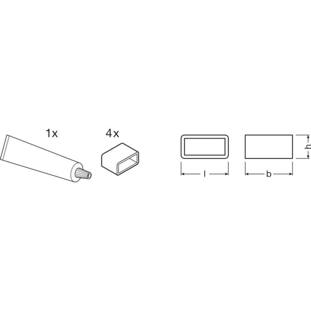 Ledvance Conectores Tiras LED RGBW -13/SE/P SIL-SEAL Pack 4 — Vetonek (2)