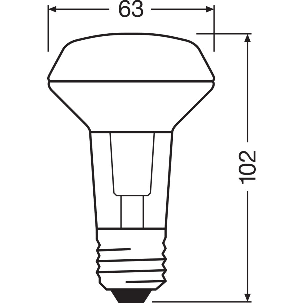 Ledvance/Osram Bombilla Foco LED E27 2.6W 210Lm 2700K 36º IP20 — Vetonek (2)