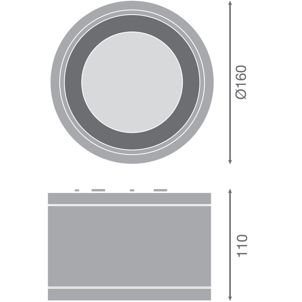 Lámpara de techo LED para exteriores LEDVANCE 30W 3150Lm 3000K 36º IP65/IP65 — Vetonek (2)