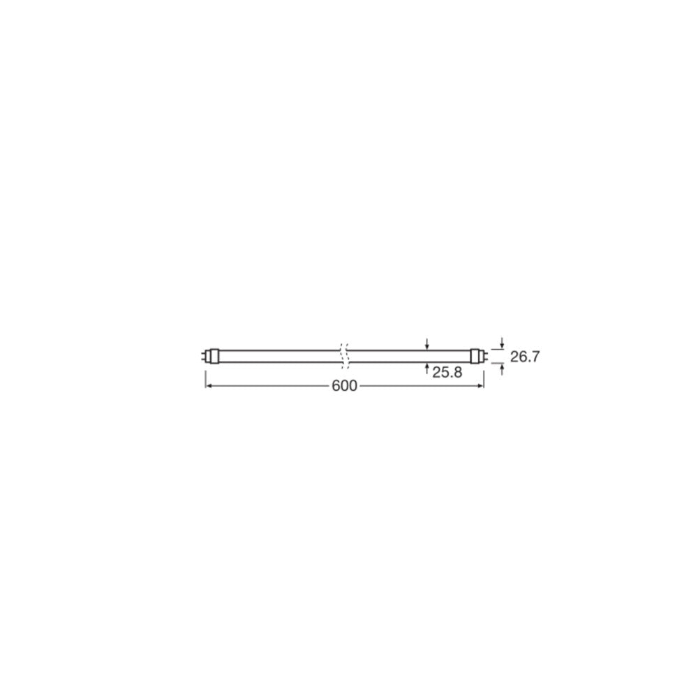 Tubo LED T8 Ledvance/Osram G13 190º IP20 — Vetonek (6)