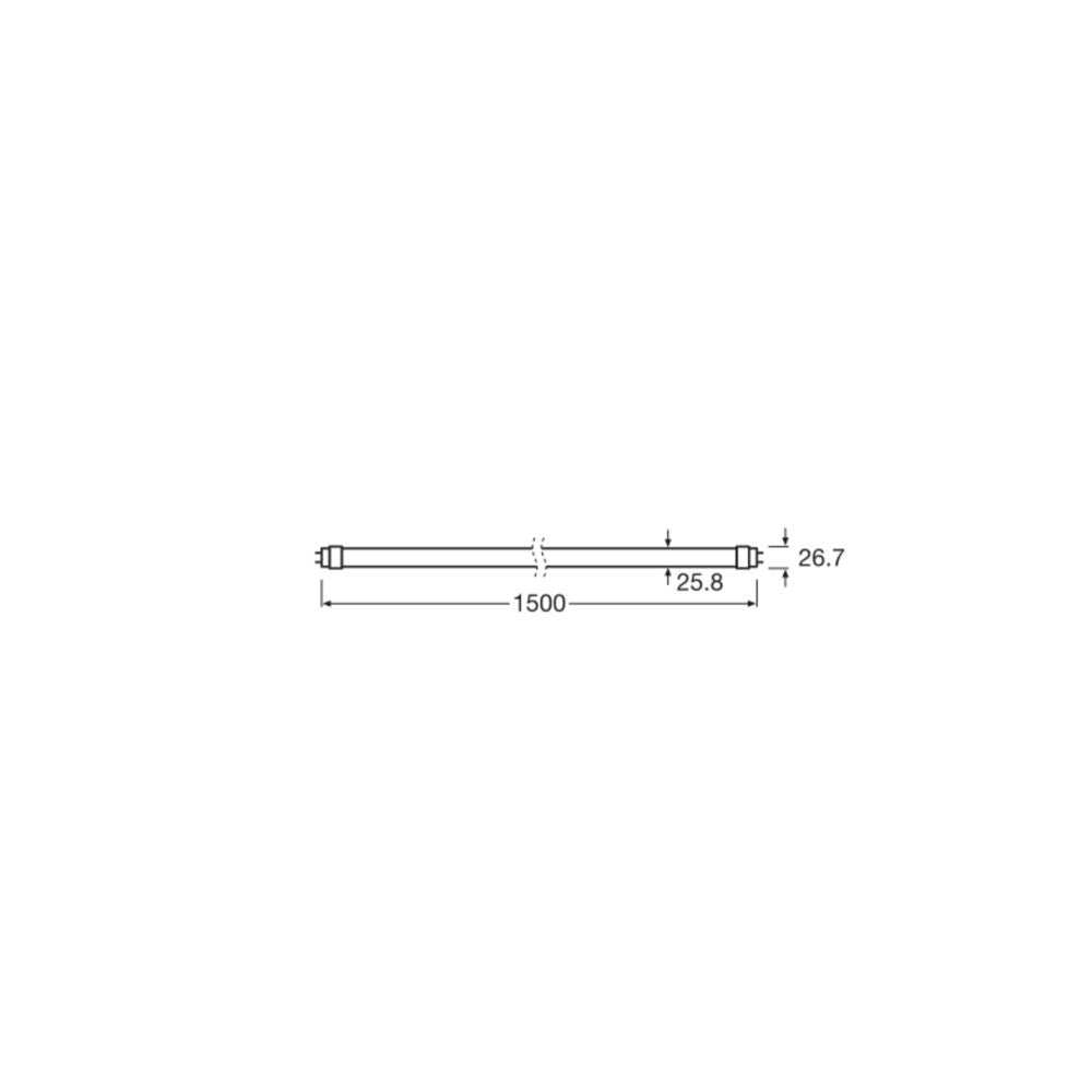Tubo LED T8 Ledvance G13 190º IP20 — Vetonek (11)