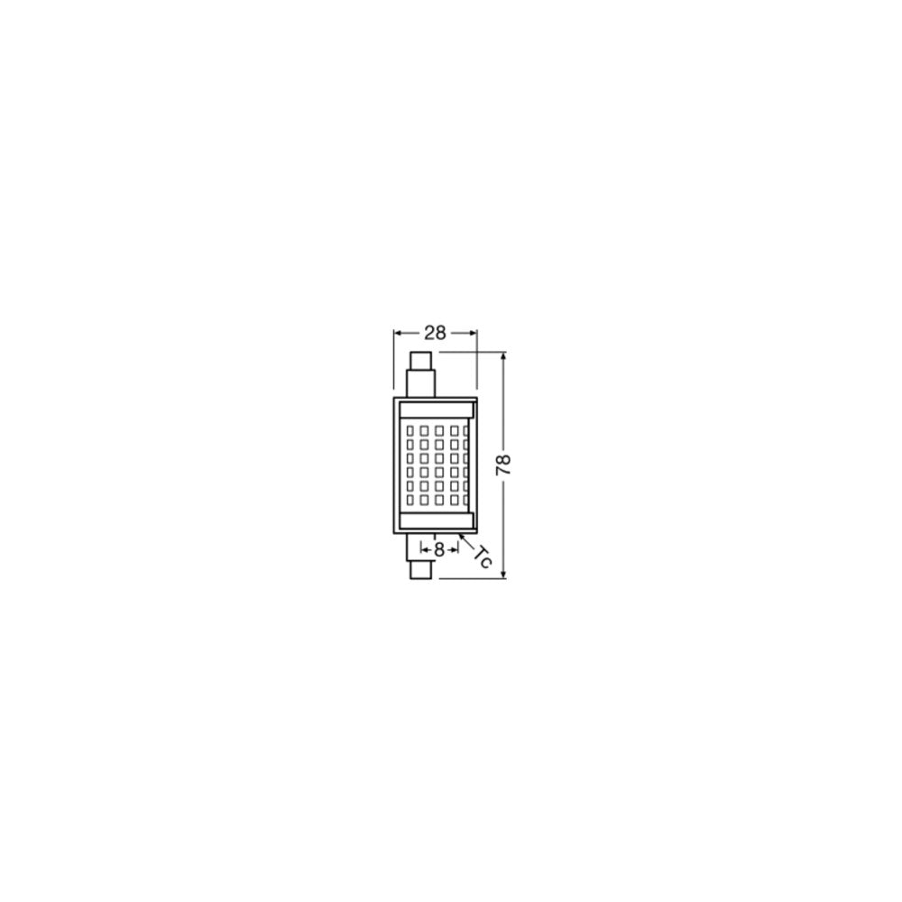 Bombilla LED Ledvance/Osram "Special" R7s 11,5 W 1521 lm 2700 K 300º IP20 — Vetonek (2)