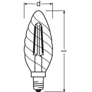 Ledvance/Osram Bombilla LED "Classic" E14 3,4W 470Lm 4000K 300º IP20 Regulable — Vetonek (2)