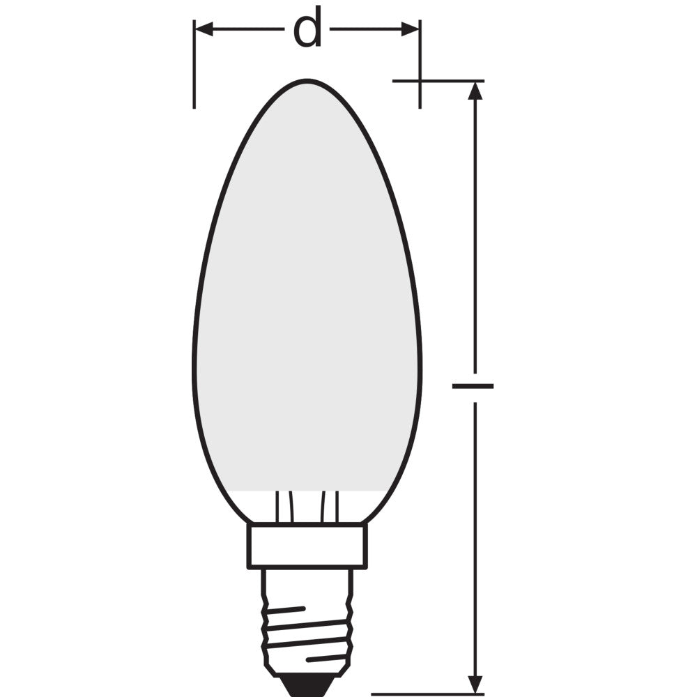 Bombilla LED Ledvance/Osram "Classic" E14 2,5 W 250 lm 2700 K 300º IP20 — Vetonek (2)