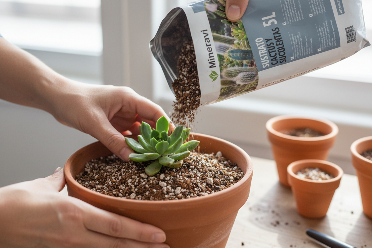 Sustrato para cactus y suculentas 20 L