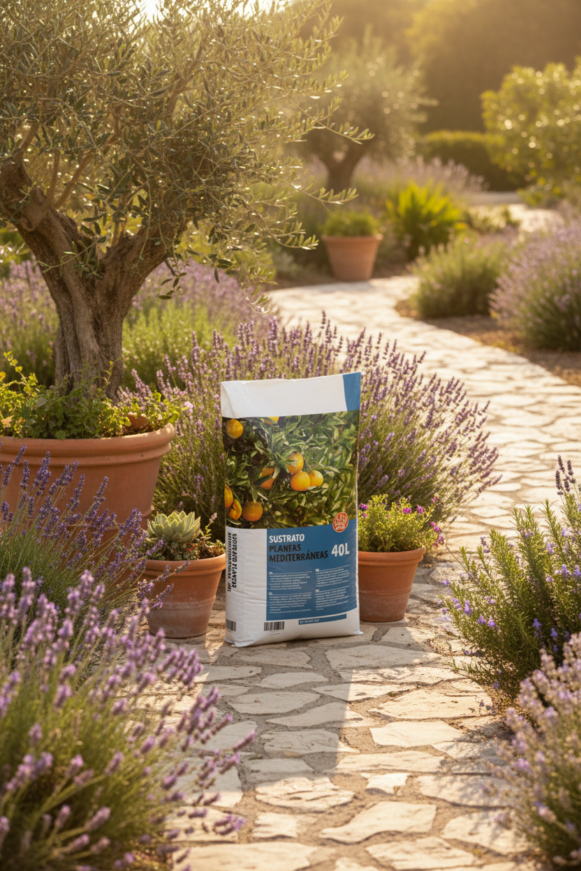 Sustrato para plantas mediterráneas 40 L · cítricos, olivos y palmeras