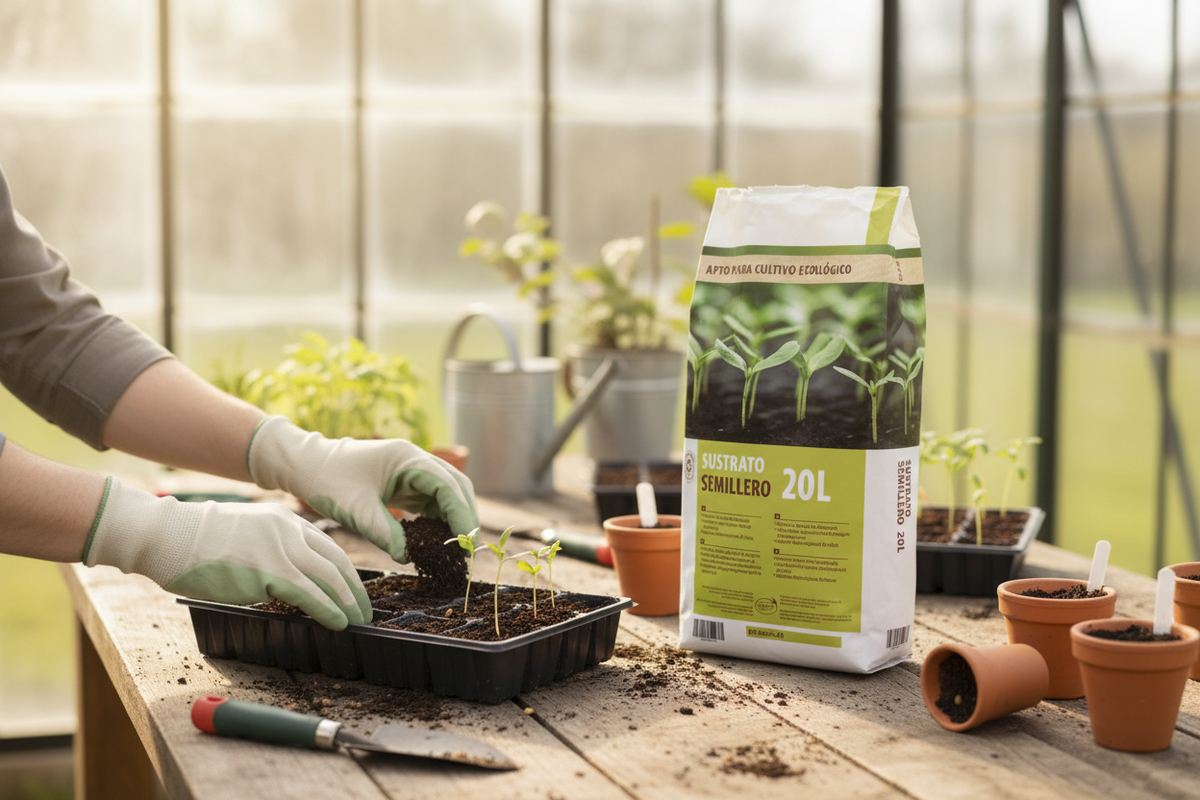 Sustrato semillero · apto cultivo ecológico · 20 L