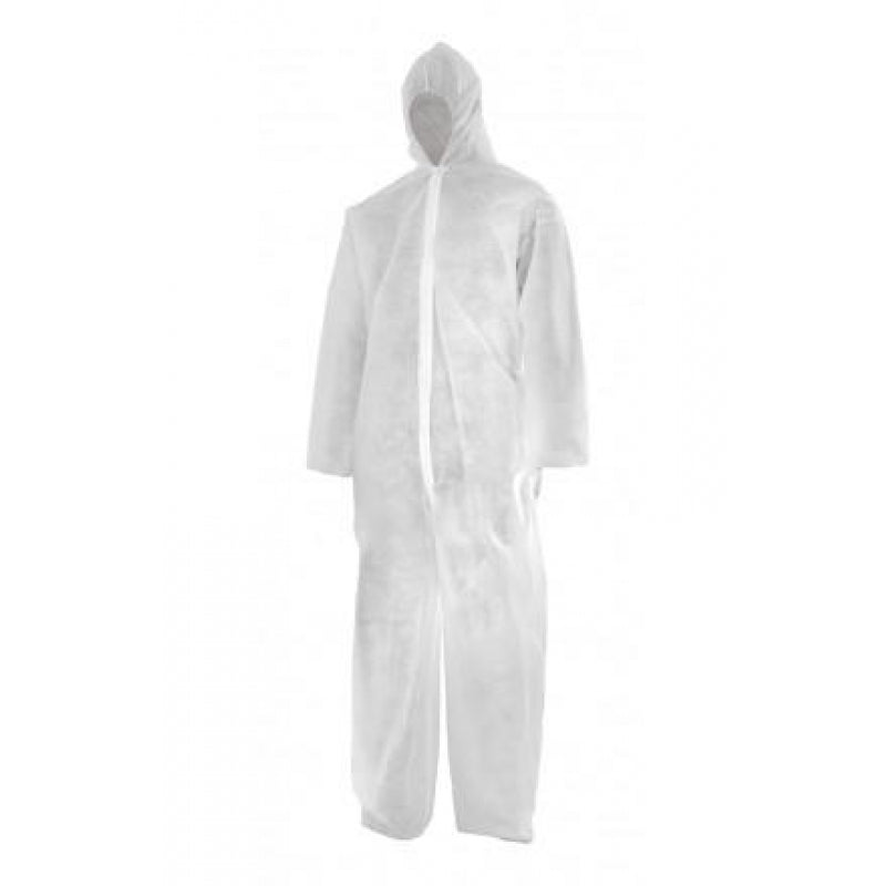 Buzo desechable blanco con capucha Velilla 200 - Vetonek