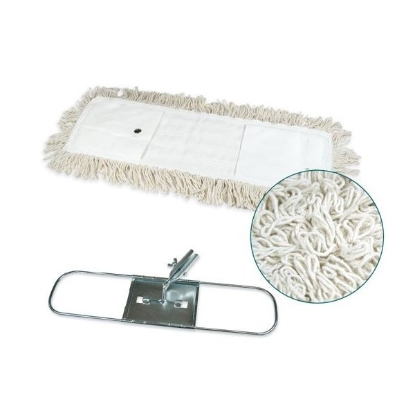 Mopa plana industrial de algodón 100 cm con bastidor Vetonek