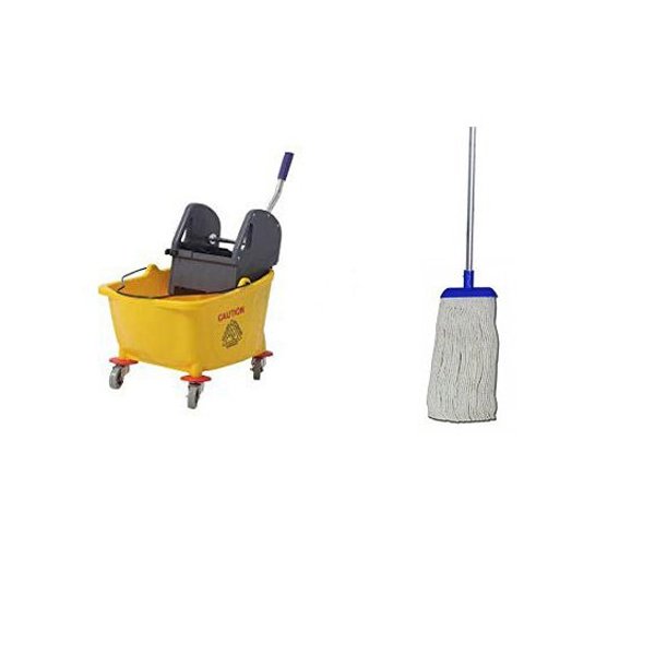 Pack complet de lavage de sols : seau 32 L et serpillière industrielle Vetonek