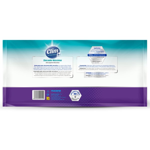 Paño posavajillas súper absorbente Clim Antibacterial (7 uds) Vetonek