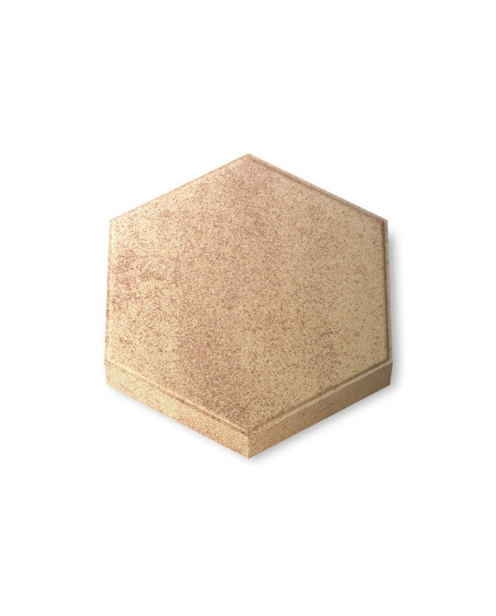 Panot Hexagonal Laguardia Bicolor de hormigón, pavimento con cantos biselados para patios y aceras - Vetonek