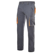 Pantalón stretch bicolor flúor Velilla 103008S detalle - Vetonek