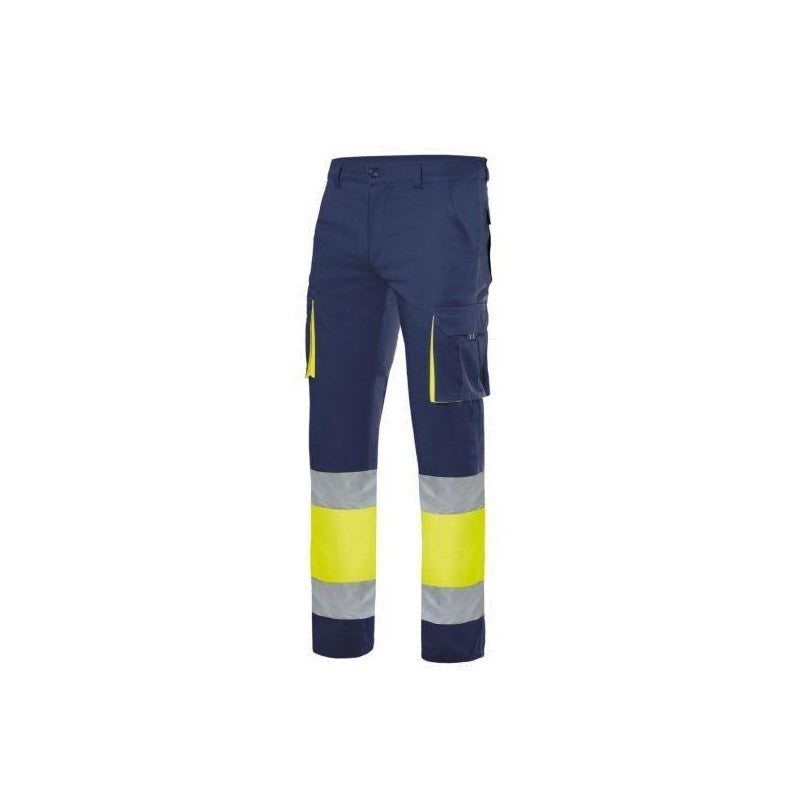 Pantalón stretch bicolor de alta visibilidad Velilla 303002S - Vetonek
