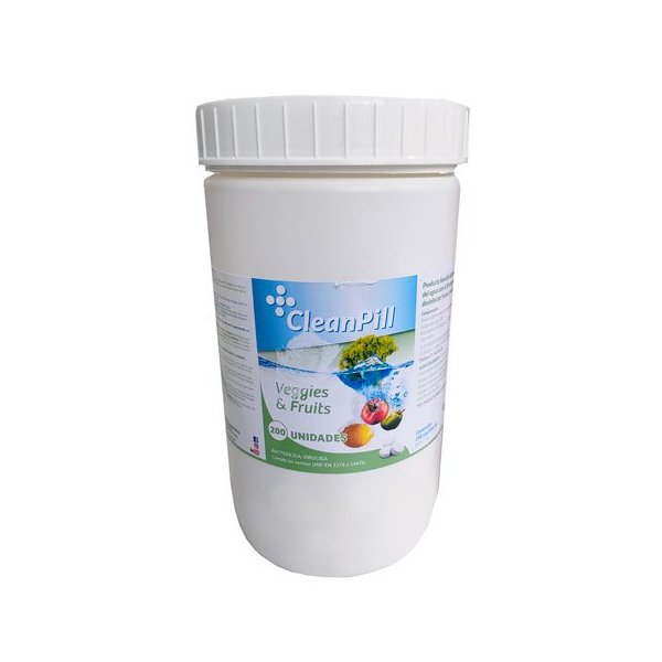 Pastillas CleanPill desinfectantes para frutas y verduras - 200 uds Vetonek