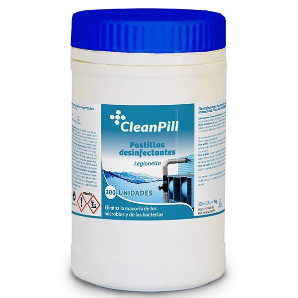 CleanPill desinfectante contra la Legionella - 1 kg (300 pastillas) Vetonek