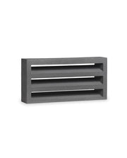 Persiana de ventilación de hormigón de lamas fijas, medida de 40 × 40 × 8 cm - Vetonek