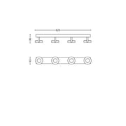 Aplique de Pared LED Philips ClockWork Blanco 4x4.5W Regulable 2000Lm — Vetonek (5)
