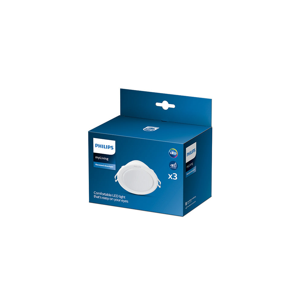 Pack 3 Downlight LED Philips "Meson" Circular 5,5W 550Lm Blanco 4000K — Vetonek (4)
