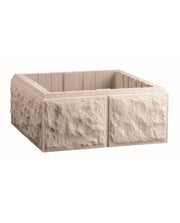 Pilar Loarre de hormigón, textura labrada de piedra para cerramientos - Vetonek