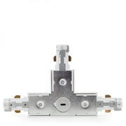 Conector T Carril Bifásico Blanco — Vetonek (2)