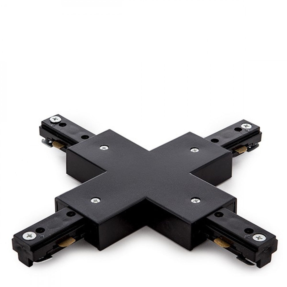 Conector X Carril Bifásico Negro — Vetonek