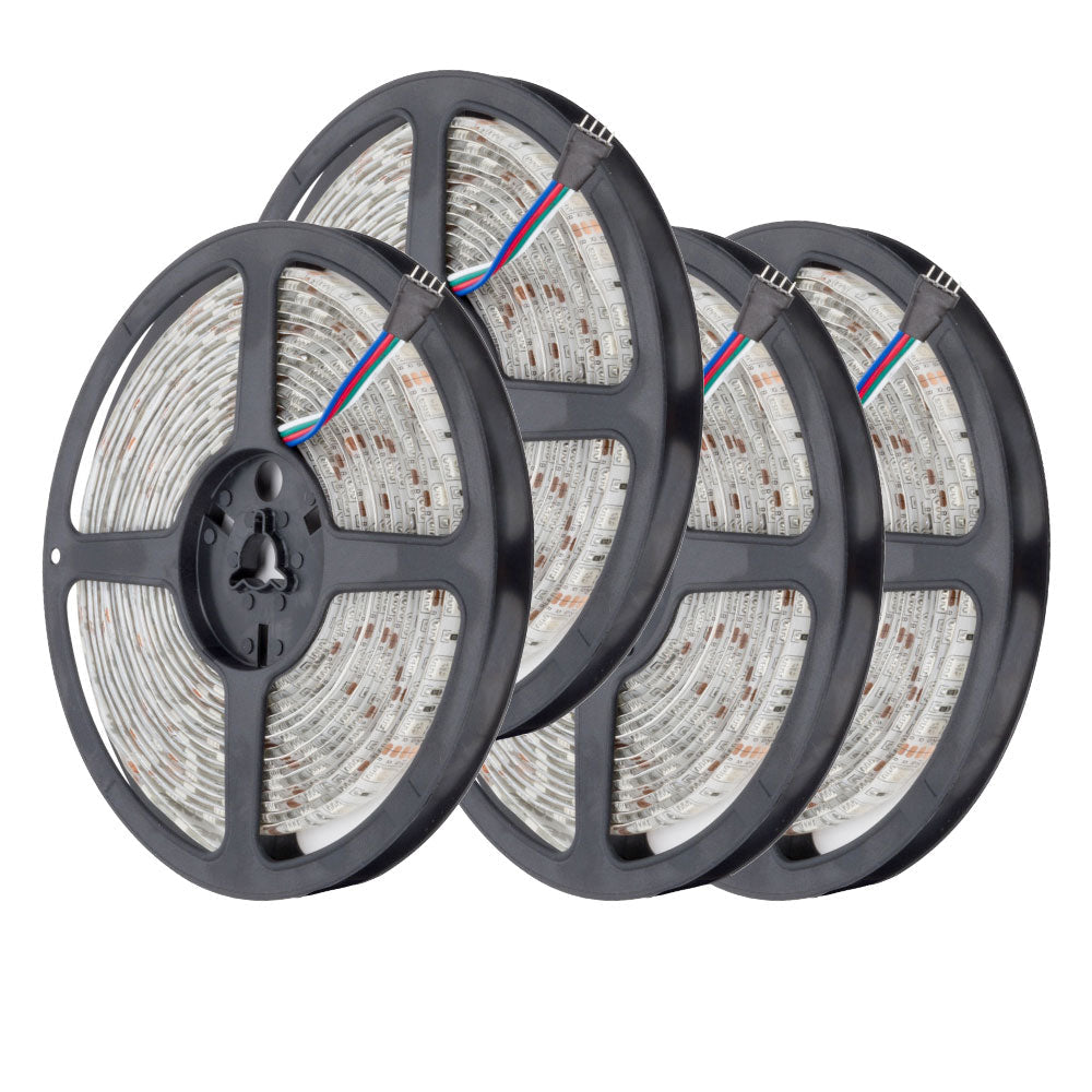 Pack 4 Tiras LED 72W 4200Lm 4200ºK 300 X SMD5050 12VDC IP65 x5M — Vetonek (3)
