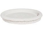Plato Macetero Villarroya de hormigón blanco